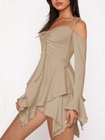 Mini Jurk met Asymmetrische Zoom - Mini Dresses - Jurkjes.co