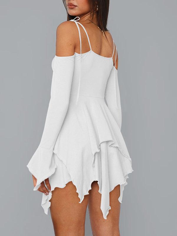 Mini Jurk met Asymmetrische Zoom - Mini Dresses - Jurkjes.co