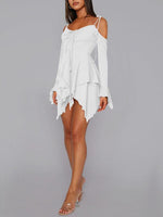 Mini Jurk met Asymmetrische Zoom - Mini Dresses - Jurkjes.co