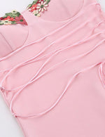 Mini Jurk met Bloemenapplicaties - Mini Dresses - Jurkjes.co