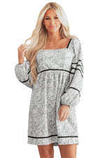 Mini Jurk met Bloemenprint en Ballonmouwen - Floral Dresses - Jurkjes.co