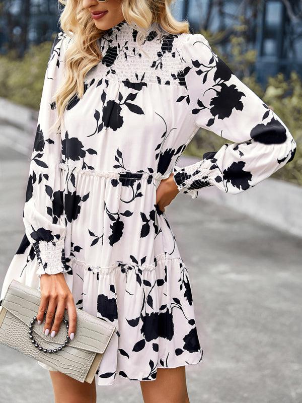 Mini Jurk met Bloemenprint en Ceintuur - Maxi Dresses - Jurkjes.co