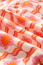 Mini Jurk met Bloemenprint en Flounce Mouwen - Floral Dresses - Jurkjes.co