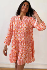 Mini Jurk met Bloemenprint en Flounce Mouwen - Floral Dresses - Jurkjes.co