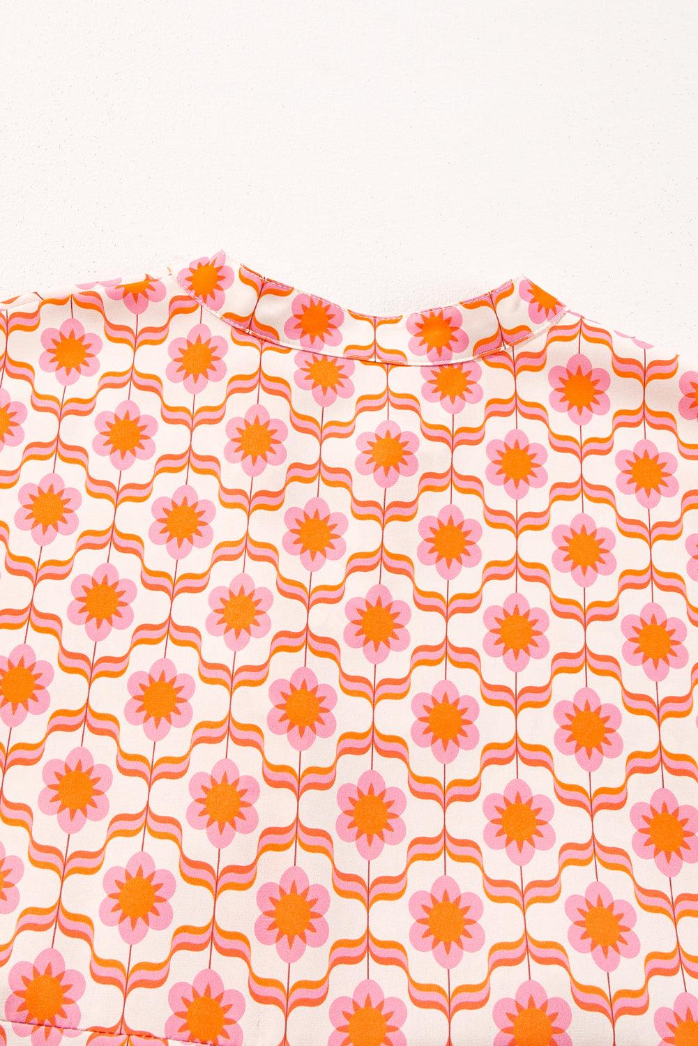Mini Jurk met Bloemenprint en Flounce Mouwen - Floral Dresses - Jurkjes.co