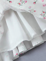 Mini Jurk met Bloemenprint en Gelaagde Rok - Group14 - Jurkjes.co