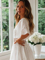 Mini Jurk met Bloemenprint en Kapmouwtjes - Mini Dresses - Jurkjes.co