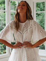 Mini Jurk met Bloemenprint en Kapmouwtjes - Mini Dresses - Jurkjes.co