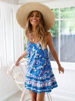 Mini Jurk met Bloemenprint en Losse Pasvorm - Mini Dresses - Jurkjes.co