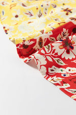 Mini Jurk met Bloemenprint en Plissé - Floral Dresses - Jurkjes.co