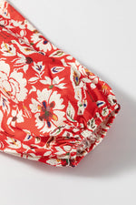 Mini Jurk met Bloemenprint en Plissé - Floral Dresses - Jurkjes.co