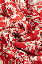 Mini Jurk met Bloemenprint en Plissé - Floral Dresses - Jurkjes.co