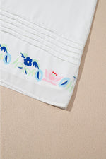 Mini Jurk met Bloemenprint en Plooien - Mini Dresses - Jurkjes.co