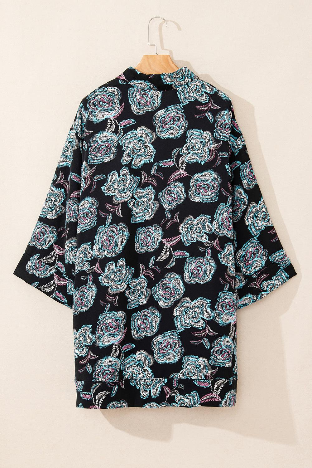 Mini Jurk met Bloemenprint en Revers - Floral Dresses - Jurkjes.co