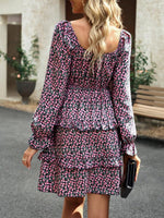 Mini Jurk met Bloemenprint en Ruches - Mini Dresses - Jurkjes.co