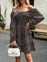 Mini Jurk met Bloemenprint en Ruches - Mini Dresses - Jurkjes.co