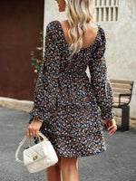 Mini Jurk met Bloemenprint en Ruches - Mini Dresses - Jurkjes.co