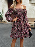 Mini Jurk met Bloemenprint en Ruches - Mini Dresses - Jurkjes.co