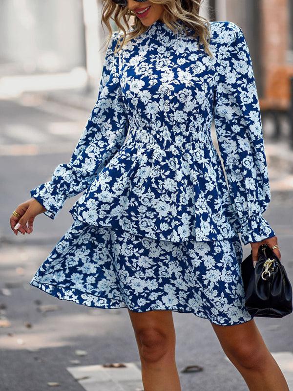 Mini Jurk met Bloemenprint en Ruffles - Mini Dresses - Jurkjes.co