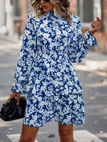 Mini Jurk met Bloemenprint en Ruffles - Mini Dresses - Jurkjes.co