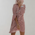 Mini Jurk met Bloemenprint en V-hals - CB- Dresses - Jurkjes.co