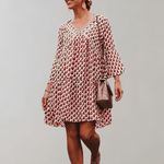 Mini Jurk met Bloemenprint en V-hals - CB- Dresses - Jurkjes.co