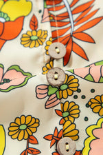 Mini Jurk met Bloemenprint en V-hals - Floral Dresses - Jurkjes.co