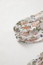 Mini Jurk met Bloemenprint en Volants - Floral Dresses - Jurkjes.co