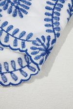 Mini Jurk met Borduurwerk en V-hals - Mini Dresses - Jurkjes.co