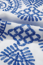 Mini Jurk met Borduurwerk en V-hals - Mini Dresses - Jurkjes.co