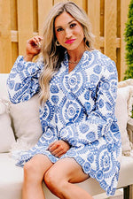 Mini Jurk met Borduurwerk en V-hals - Mini Dresses - Jurkjes.co