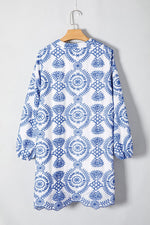 Mini Jurk met Borduurwerk en V-hals - Mini Dresses - Jurkjes.co