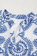 Mini Jurk met Borduurwerk en V-hals - Mini Dresses - Jurkjes.co