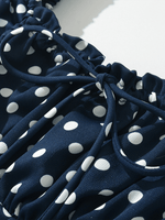Mini Jurk met Brede Bandjes en Polka Dots - Group14 - Jurkjes.co