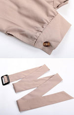 Mini Jurk met Ceintuur en Rimpelzoom - Mini Dresses - Jurkjes.co