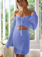 Mini Jurk met Cut-out en Gehaakt Design - Mini Dresses - Jurkjes.co