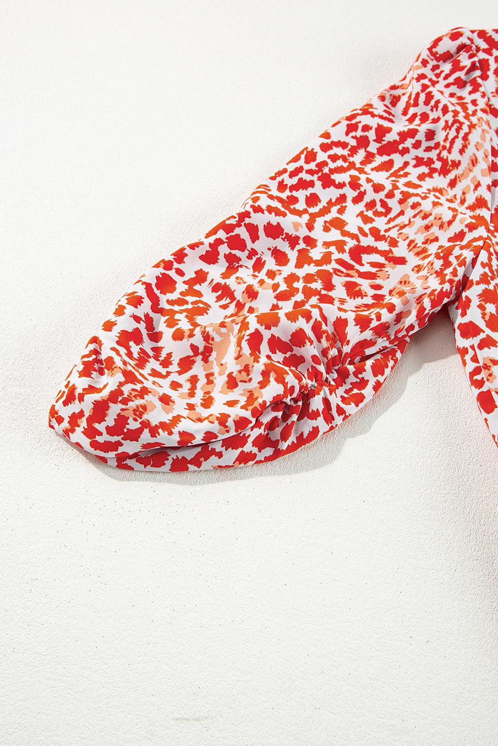 Mini Jurk met Dierenprint en Split - Mini Dresses - Jurkjes.co