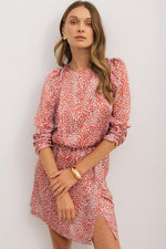 Mini Jurk met Dierenprint en Split - Mini Dresses - Jurkjes.co