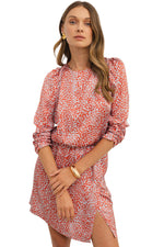 Mini Jurk met Dierenprint en Split - Mini Dresses - Jurkjes.co