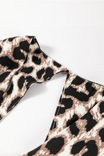 Mini Jurk met Dierenprint en V-hals - Mini Dresses - Jurkjes.co