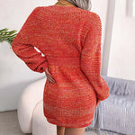 Mini-jurk met Effen Gebreide Stijl - Women Winter Dress - Jurkjes.co