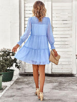 Mini Jurk met Elastische Taille en Effen Design - Mini Dresses - Jurkjes.co