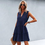 Mini Jurk met Elegante Ruches - Women Summer Dress - Jurkjes.co