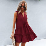 Mini Jurk met Elegante Ruches - Women Summer Dress - Jurkjes.co