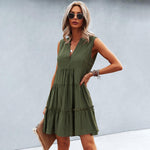 Mini Jurk met Elegante Ruches - Women Summer Dress - Jurkjes.co