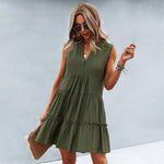 Mini Jurk met Elegante Ruches - Women Summer Dress - Jurkjes.co