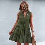 Mini Jurk met Elegante Ruches - Women Summer Dress - Jurkjes.co