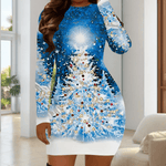 Mini Jurk met Feestelijke Print - Dresses - Jurkjes.co