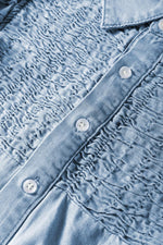 Mini Jurk met Fluttermouwen en Knoopsluiting - Mini Dresses - Jurkjes.co