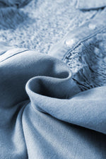 Mini Jurk met Fluttermouwen en Knoopsluiting - Mini Dresses - Jurkjes.co